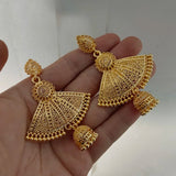 Wando Ethiopia 24k Fan Cage Earrings for Women