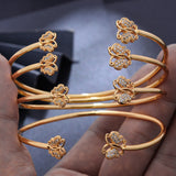 Wando Ethiopian Butterfly 4pcs/lot Bangles for Women Girls