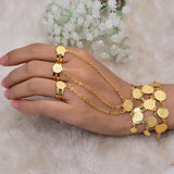 Wando Coin Bracelet Bangles Chain Link Rings Women Dress Bracelet