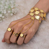 Wando Coin Bracelet Bangles Chain Link Rings Women Dress Bracelet