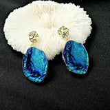 Haipan Series Irregular Big Earrings Women's 925 Silver