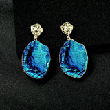 Haipan Series Irregular Big Earrings Women's 925 Silver