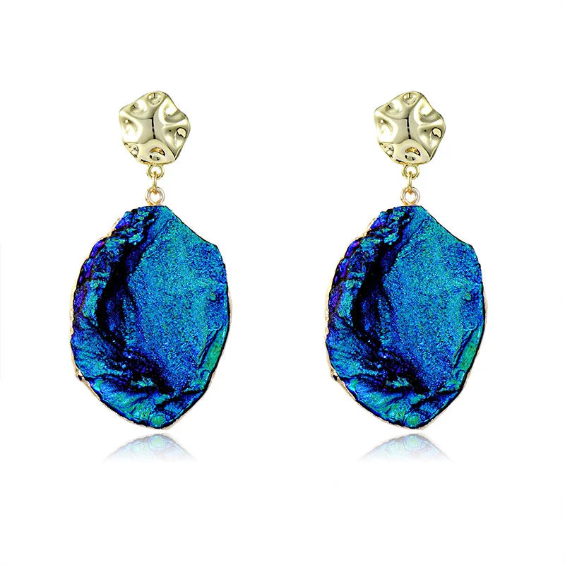 Haipan Series Irregular Big Earrings Women's 925 Silver