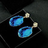 Haipan Series Irregular Big Earrings Women's 925 Silver