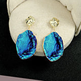 Haipan Series Irregular Big Earrings Women's 925 Silver