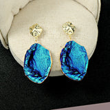 Haipan Series Irregular Big Earrings Women's 925 Silver