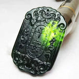 Natural Tibetan Jade Medicine Safe Pendant for Men and Women
