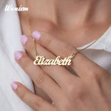 Arabic Name Necklace Heart Crown Choker Pendant Jewelry