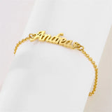 Heart Name Bracelet for Women - Personalized Stainless Steel Crown