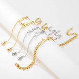 Heart Name Bracelet for Women - Personalized Stainless Steel Crown