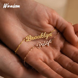 Personalized Ripple Chain Necklace for Women