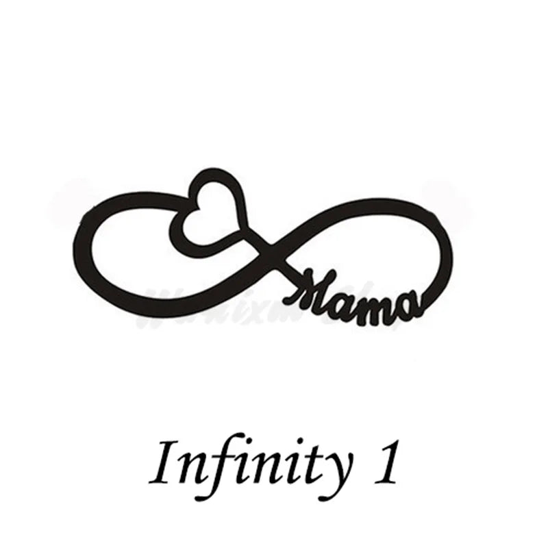 Personalized Infinity Name Necklace for Women Stainless Steel Pendant Jewelry