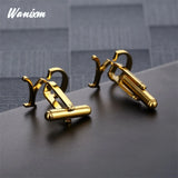 Personalized Stainless Steel Letter Cufflinks for Women