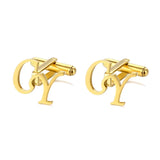 Personalized Stainless Steel Letter Cufflinks for Women