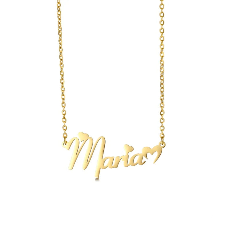 Personalized Name Necklaces Butterfly Heart Pendant Jewelry