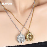 Sunflower Name Picture Pendant Locket Necklace