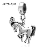 925 Silver War Horse Pendant Dangle Charm Beads for Jewelry Making