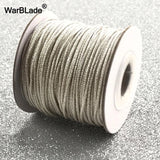 88m 0.8mm 1mm Silver Cord Nylon Cord Plastic Thread String Rope Bead DIY Braided