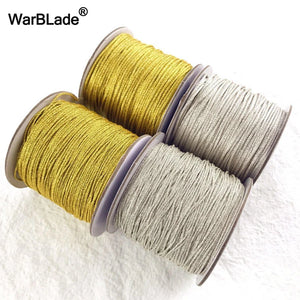 88m 0.8mm 1mm Silver Cord Nylon Cord Plastic Thread String Rope Bead DIY Braided