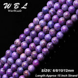 Purple Sugilite Beads Round Loose Beads 6mm 8mm 10mm 12mm