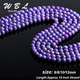 Purple Sugilite Beads Round Loose Beads 6mm 8mm 10mm 12mm