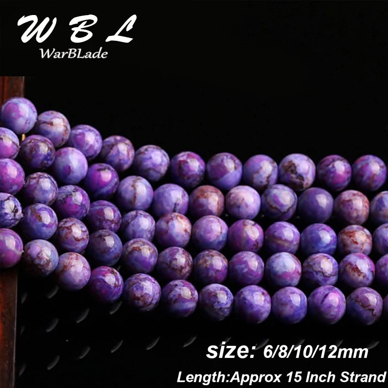Purple Sugilite Beads Round Loose Beads 6mm 8mm 10mm 12mm