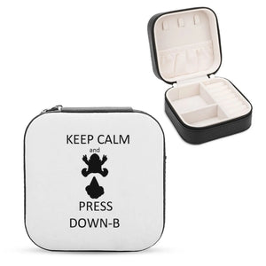 Wario Down - B Jewelry Storage Box Jewelry Portable Pu Leather Organizer Travel