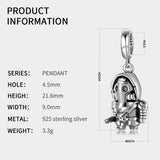 Warrior Mask Dangle Charm for Jewelry Making