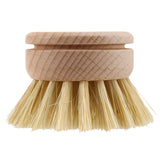 Wooden Dish Brush with 6 Replacement Brush Heads