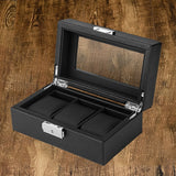 Metal Hinges Watch Box Organizer for Smart Watches