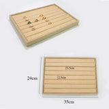 Multi-Grid Jewelry Storage Case Watch Display Tray Ring Pendant Plate Organizer