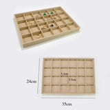 Multi-Grid Jewelry Storage Case Watch Display Tray Ring Pendant Plate Organizer