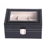 Leather Watch Box Case 12 Grids Organizer Men Gift Packaging Display