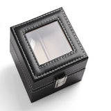 Leather Watch Box Case 12 Grids Organizer Men Gift Packaging Display