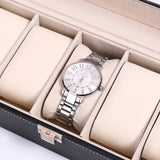 Leather Watch Box Case 12 Grids Organizer Men Gift Packaging Display