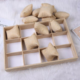 Bracelet Display Showcase & Organizer with 12 Grid Pillows