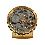 Mechanical Movement Cufflinks with Gear Edge Detail