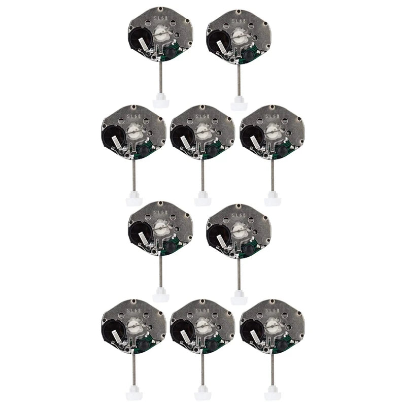 10Pcs SL68 Quartz Watch Movements Parts Replacement