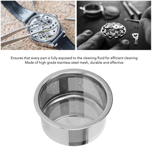 Watch Parts Cleaner Basket Portable Stainless Steel Mesh Holder