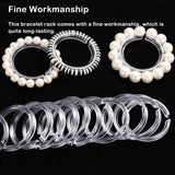 Compact Clear Ring Display Stand Storage Rack
