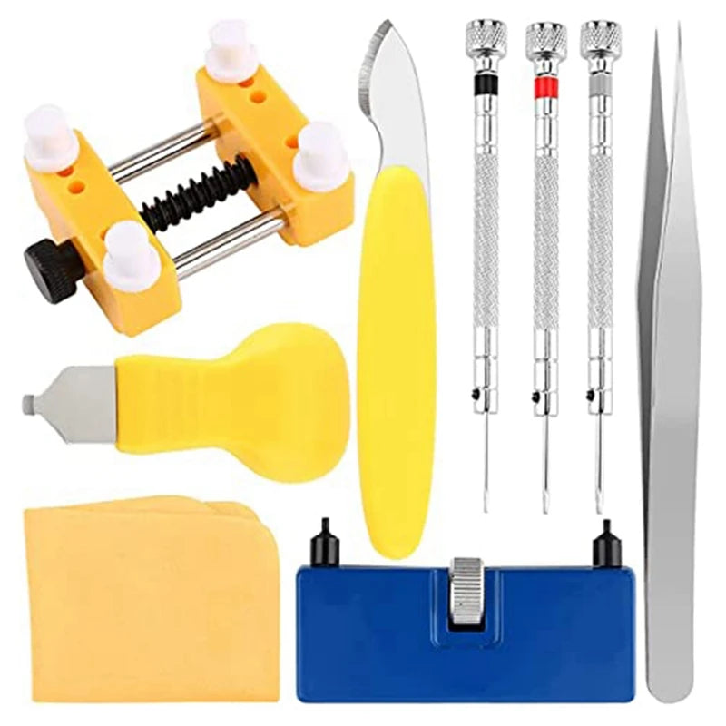 Watch Repair Kit, 9Pc Tool Set, Link Removal, Back Remover, Replacement Tool