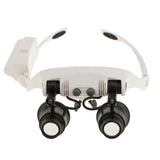 Watch Repair Magnifier Headband with LED Light