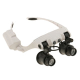 Watch Repair Magnifier Headband with LED Light