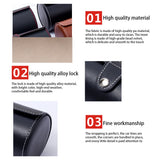 Leather Watch Roll Case Jewelry Bracelet Display Travel Organizer