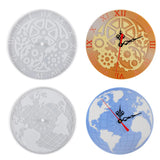 Silicone Mold DIY Epoxy Resin Map Gear Decor Mold