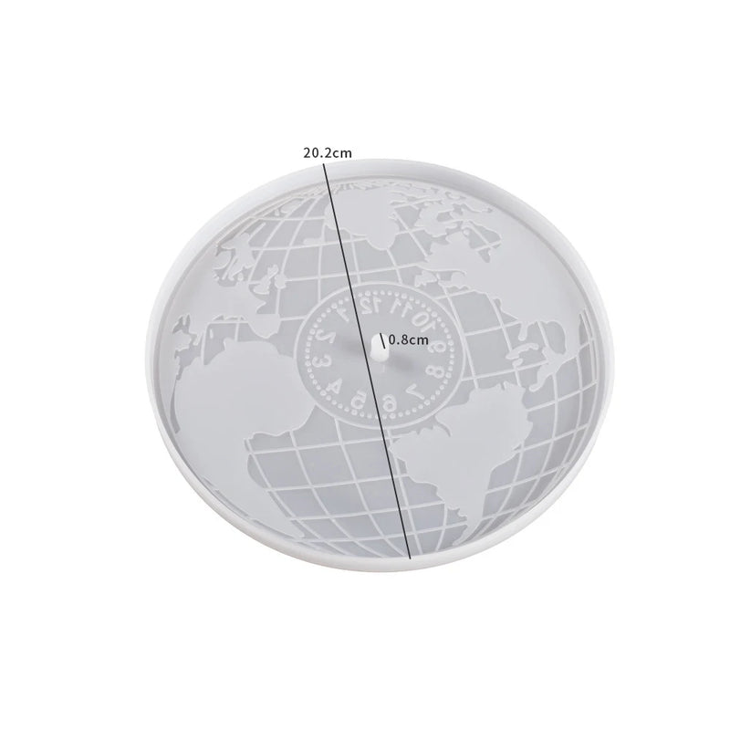 Silicone Mold DIY Epoxy Resin Map Gear Decor Mold