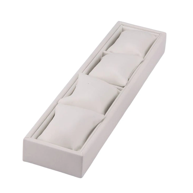 Watch Tray Bracelet Display Bangle Stand Jewelry Pillow Dresser Case