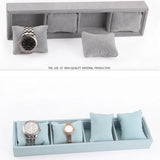 Watch Tray Bracelet Display Bangle Stand Jewelry Pillow Dresser Case