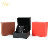Leather Watch Box with Pillow Bracelet Holder