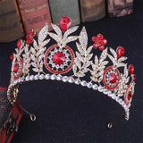 Large Bridal Tiara Crown Headpiece Pageant Hair Jewelry Wedding Hair Accessory